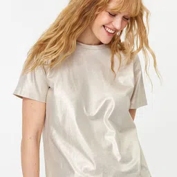 Trendyol Round Neck Shimmer Top-picture-35