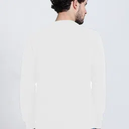 sr fashion Men Full Sleeve Solid Sweatshirt image 2