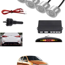 peeps store Universal 4 Silver Reverse Parking Sensor-AP25N165 Universal 4 Silver Reverse Parking Sensor-AP25N165 Parking Sensor image 1