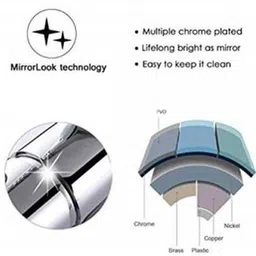 floyd Angle Cock Square with Wall Flange/ Angular Stop Cock Wash Basin Tap Angle Valve for Bathroom Geyser Tap|4PC Angle Cock Faucet image 2