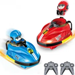 cubiks 2 x Remote Control Bumper Go Kart Toy for Kids | High-Speed | USB Rechargeable image 1
