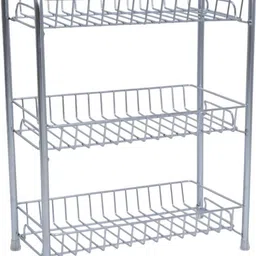 glocy Utensil Kitchen Rack spice rack 3 self for kitchen Steel image 1