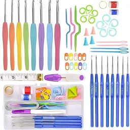 bolt bee Knitting & Crochet Hook Needle Set Accessories for Sewing, Wool, Yarn, art craft-picture-34