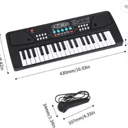 kettoby Big Piano Keyboard with Microphone Musical Sound Toys 37 Key Piano Keyboard image 2