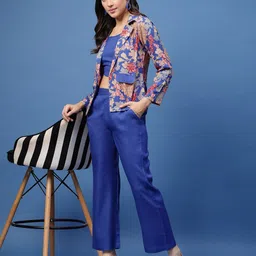 daevish Top Pant Co-ords Set with Jacket-picture-15