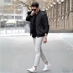 mia fashion Men Solid Casual Jacket image 5
