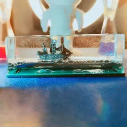 skyunion Black Pearl Ship Titanic Cruise Ship Model Liquid Wave Decoration Diffuser image 2