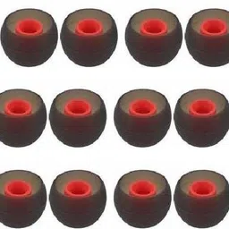 Somapa Red 12 pcs Earbuds Rubber earphone tips replacement headphone ear cushion ear buds for bluetooth earphones, Eartips Silicone replacement In The Ear Headphone Cushion-picture-24