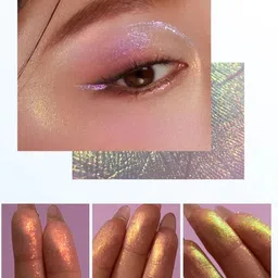 latixmat Highly Pigment Baked powder White Gold highlighter For Pearl Glow image 3