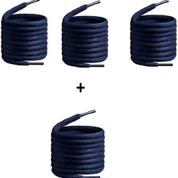FEELPZONE 3 pair navy Blue Owal 1 pair Free Navy Blue Owal (R) Shoe Lace-picture-17