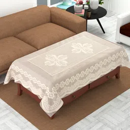 wisehome Polyester 4 Seater Floral Table Cover-picture-23