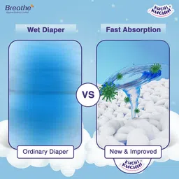 kuchi kuchhi Premium super soft baby diaper Pants with a 3D bubble top (Pack of 3) - L image 5