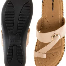khadim's Women Lightweight Comfort Extra Soft Trendy Premium Stylish Wedges Sandal image 3