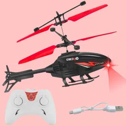 inos RC Helicopter with Hand Gravity Sensor, Flying Toy with 3D Light & Safety Sensor image 1