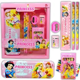 s4square Pencil with Sharpener, Scale,Geometry box,Eraser, and Crayon colors Gift Pack Pencil-picture-19