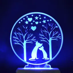 The Cute Cats 3D illusion Night Lamp is Extremely cool and 3D illusion Design Night Lamp-image-37