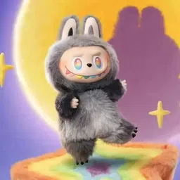 cosmiva Premium Labubu toy Plush Toy Soft Bunny Keychain Figure [ Random Color - 1 Pc ] - 17 cm image 2