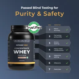 nutrabay Gold 100% Whey Protein Concentrate with Digestive Enzymes & Vitamin Minerals Whey Protein image 3