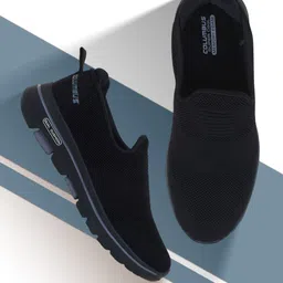 columbus PLASMA Black/Grey Sports Slip On Sneakers For Men-picture-13