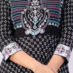 well style Printed Viscose Rayon Stitched Anarkali Gown image 4