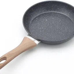 Nonstick Frying Pan Skillet, Swiss Granite Coating Pan, Healthy Stone Cookware Fry Pan 26 cm diameter 2.5 L capacity-image-0