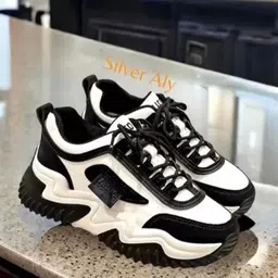 xedow Black Stylish Casual Shoes For Woman Sneakers For Women image 4