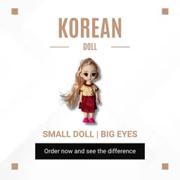 summer trails Little darling Korean doll | Small size doll for girls | bendable-picture-26