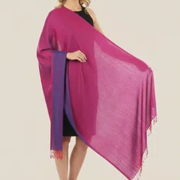 muffly Woven Viscose Women Pink Stole-picture-47
