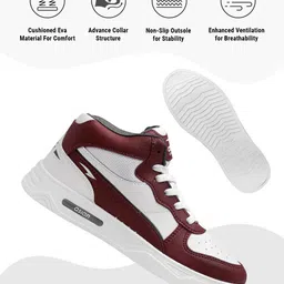 asian Casual Sneaker Shoes For Men|| Soft Cushioned Insole || Boston-11 High Tops For Men image 3