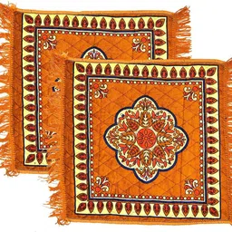 rustic linen Beige Velvet Area Rug-picture-20