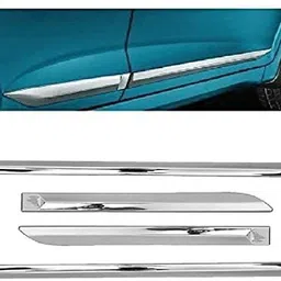 carshade Full Chrome Side Beading Protector for VOLKSWAGEN Polo Model Car Beading Roll For Door image 2