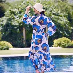 athena Printed Women Blue Swimsuit image 2