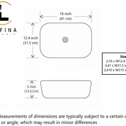 lofina Premium Designer Table Top Counter Top Golden Wash Basin Gold Ceramic Wash Basin L-4005(L41 X W31.5 X H13.5Cm) Very Stylish Bathroom Golden Ceramic Wash Basin Table Top Basin image 2