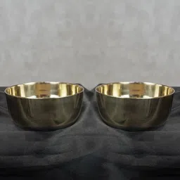 maanvii metal crafts Bronze Vegetable Bowl Pure Kansa Bowl image 5