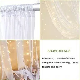 seer 42 LEDs 12 m Yellow Steady String Rice Lights image 2