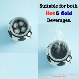 shakya Collapsible Foot Ball Bottle with Carabiner - BPA Free Silicone 550 ml Water Bottle image 2