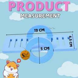 sage square Hamster Foam See-Saw – Fun Toy, Safe, Lightweight, Durable, Physical Activity Fiber Training Aid, Soft Toy For Hamster image 4