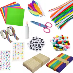 200Pcs Craft Kit for Kids/Gift for Kids/DIY Craft Material kit/Hobby Craft-image-9