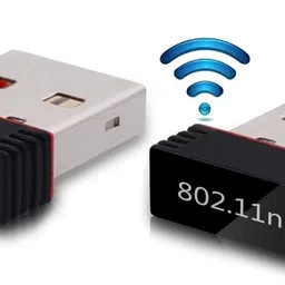 Red Champion For PC, Desktop,Nano Size WiFi Dongle Compatible with Windows, Mac OS & Linux Wi-Fi Receiver 950 Mbps Wireless Network USB Adapter 2.4GHz, 802.11b Pack of -2 USB LAN Card, Laptop Accessory image 1