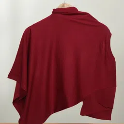 droplet Men Striped Round Neck Pure Cotton Maroon T-Shirt image 2