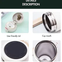 nirvaana Thermos Vacumm Insulated Cup for Coffee,Tea,Etc,Hot & Cold Vacumm Thermos Cup Stainless Steel Coffee Mug image 2