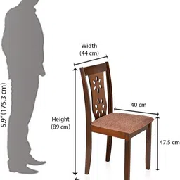 nilkamal Sutlej Solid Wood 4 Seater Dining Set image 4