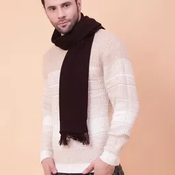 SCHp Self Design, Solid, Woven Men Muffler image 3