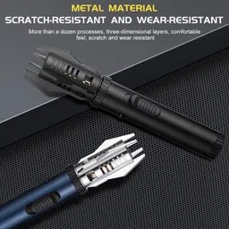 aquabucket lighter with modern design and blue flame. Features adjustable flame control Adjustable Flame Cool Lighters for Candles Campfires BBQ Baking Pocket Lighter-picture-11