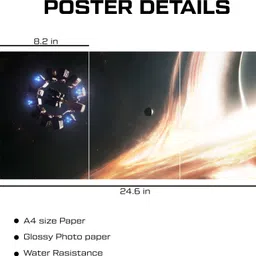 posters Interstellar spaceship Split Wall Poster set of 3 | A4 size Poster for Room decor & Office wall decor art Photographic Paper image 3