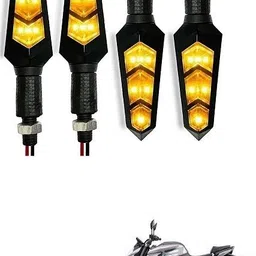 prime zone Front, Rear LED Indicator Light for Bajaj, Hero, Honda, TVS, Suzuki, Universal For Bike Universal For Bike-picture-21