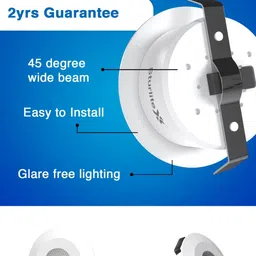 sturlite Eva Spot Light 3W (WW/3000k), Pack of 3, Spot Light Ceiling Lamp image 3