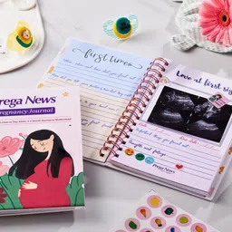 preganews Pregnancy Journal Book-size Diary Ruled 150 Pages image 2