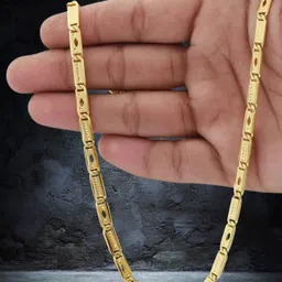 rkb sales 1 gm gold plated high quality chain for men Gold-plated Plated Alloy Chain-picture-13