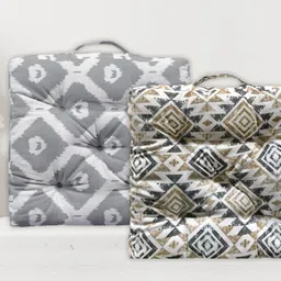 oasis Cotton Abstract Floor Cushion Pack of 2-picture-11